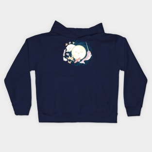 Winter's Night Moon Kids Hoodie